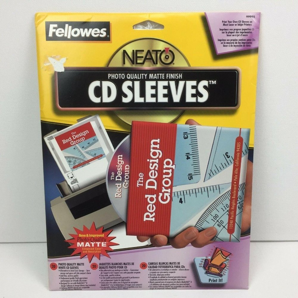 Fellowes Neato 20 Photo Quality White Matte Finish
